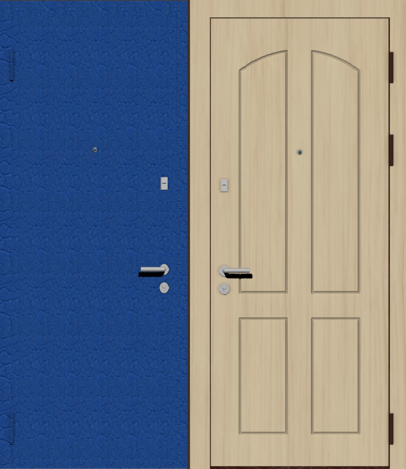 Металлическая входная дверь с отделкой порошковое напыление крокодил и МДФ ПВХ с классическим рисунком фрезеровки B4