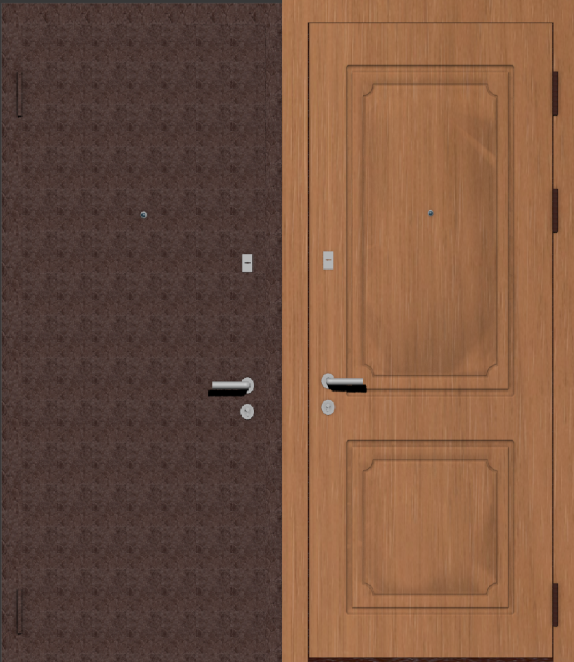 Металлическая входная дверь с отделкой порошковое напыление крокодил и МДФ ПВХ с классическим рисунком фрезеровки D7