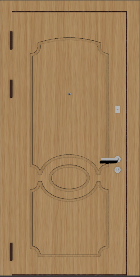 Недорогая входная квартирная дверь с мдф накладкой с рисунком F2 бук