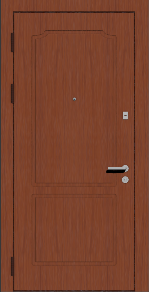Классическая квартирная входная дверь с рисунком внутренней отделки I1 вишня 9003