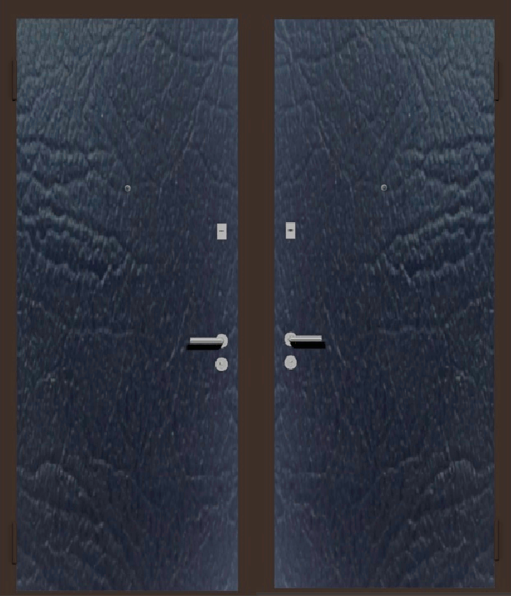 Дешевая входная металлическая дверь с отделкой винилискожа черная