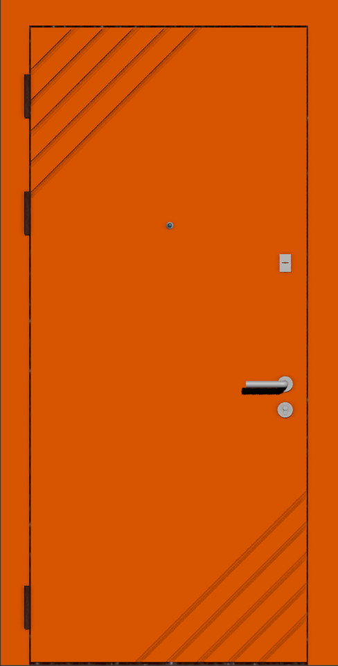 Дверная накладка оранжевая москва