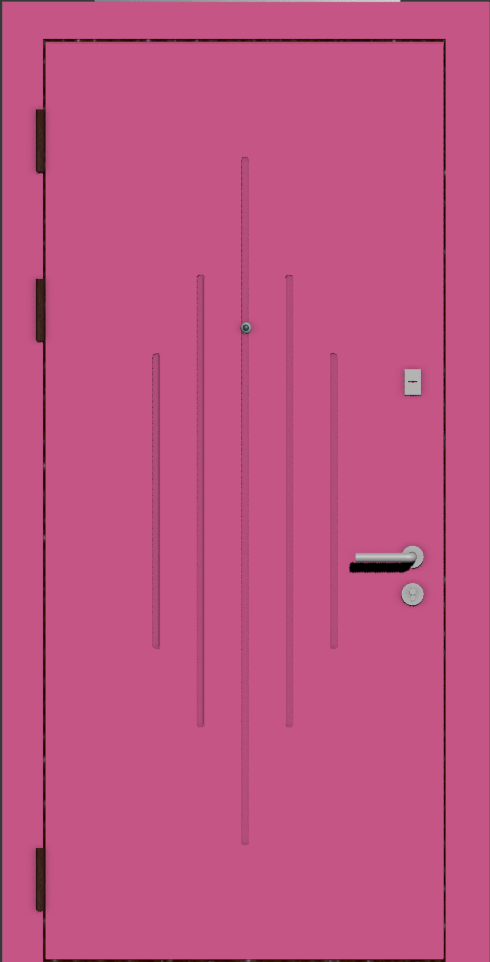 Дверная панель розовая в современном стиле