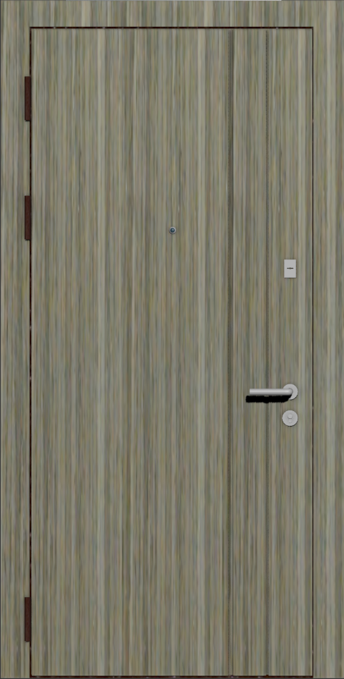 Стальная дверь с отделкой серым шпоном