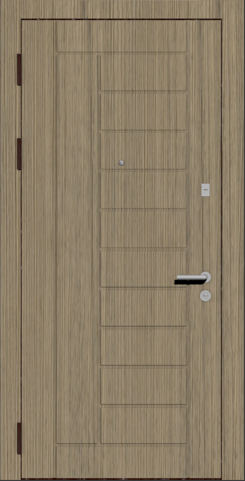 Дверь металлическая с современной отделкой мдф пвх ель line7