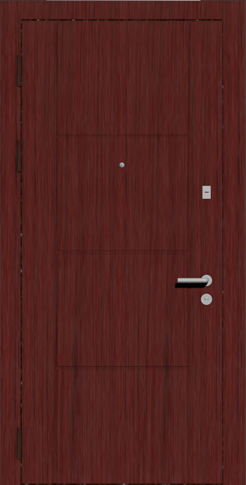 Дверь современного дизайна махагон (красное дерево) line 9 