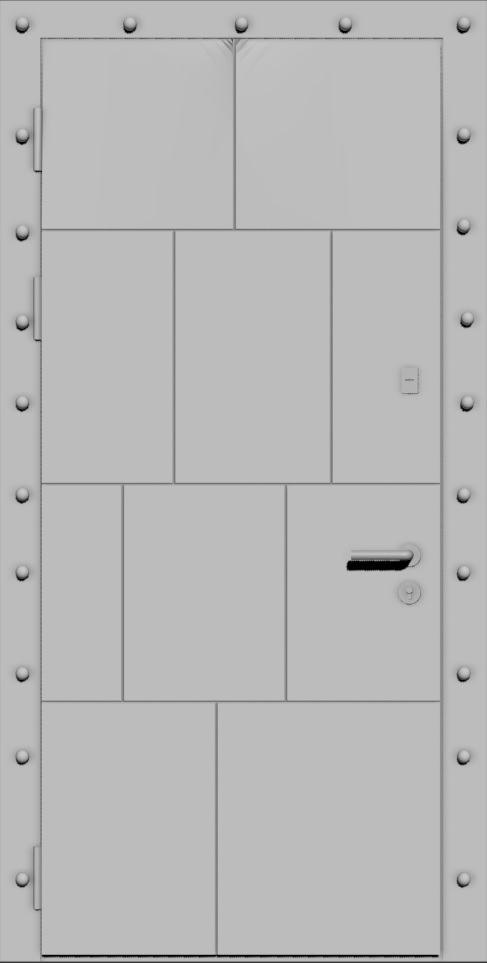 Дверь металлическая в стиле лофт